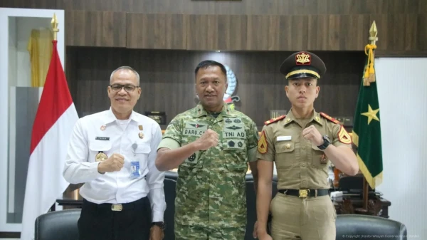 Kakanwil Kemenkum Banten dan Danrem 064/Maulana Yusuf Perkuat Sinergi dan Kolaborasi