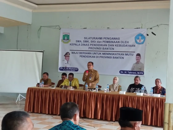 Dinas Pendidikan dan Kebudayaan Prov. Banten mengadakan Silaturahmi dan Pembinaan kepada seluruh kepala Sekolah.